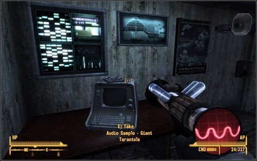 Audio Sample - Giant Tarantula - Field Research - Zadania poboczne - Fallout: New Vegas - Old World Blues - poradnik do gry
