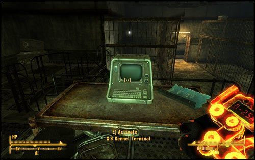 Kiedy już uporasz się z zagrożeniem, uruchom komputer z psiarni (M4a:2), a następnie zwolnij enigmatyczną rasę (