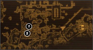 M21 - X-7a Left Field Artillery Launch i okolice (mapa świata) - M21 - M27 - Mapy - Fallout: New Vegas - Old World Blues - poradnik do gry