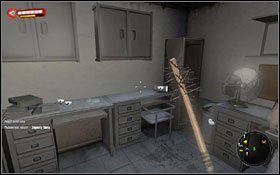 Mick stoi wewnątrz Latarni Morskiej #1 - Rozpal we mnie ogień; Powiedz, gdzie cię boli | Akt 1 - zadania poboczne i wydarzenia - Dead Island - poradnik do gry