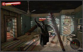 Po wejściu do mieszkania zostaniesz od razu zaatakowany przez żonę Mugambe - Z zimną krwią; Jedną nogą w grobie | Akt 2 - zadania poboczne i wydarzenia - Dead Island - poradnik do gry