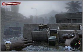 Mężczyzna o imieniu Hugo znajduje się w jednym z narożników kościoła, na prawo od wejścia #1 - Świątynia Boga; Komunikat dla mas | Akt 2 - zadania poboczne i wydarzenia - Dead Island - poradnik do gry