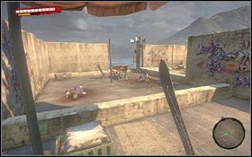 Przejdź po budynku na drugą stronę, gdzie musisz przeskakiwać po części rusztowania (3) #1, a na koniec przeskoczyć z drewnianej kładki - Druga głowa cerbera | Akt 2 - zadania poboczne i wydarzenia w Dead Island - Dead Island - poradnik do gry