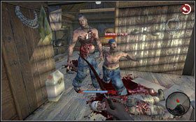 Aby dostać się do domku (2) najlepiej wskocz do wody i wyjdź przy pomocy schodków #1 - Krew w tropikach; Martwi w sieci | Akt 3 - zadania poboczne i wydarzenia - Dead Island - poradnik do gry