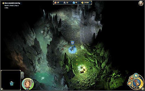 Róg znajduje się w skrzyni. - 1 misja - Zguba Gryfów | Kampania - prolog | Might & Magic Heroes VI - Might & Magic: Heroes VI - poradnik do gry