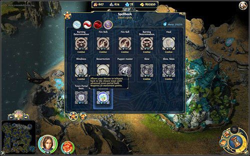 Nasi bohaterowie będą mogli korzystać z portali dzięki swoim księgom czarów. - Portale w Might & Magic Heroes VI | Miasta - Might & Magic: Heroes VI - poradnik do gry