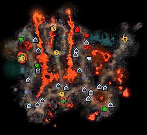 1 - skrzyżowanie - 3 misja - mapy | Kampania Nekropolii w Might & Magic Heroes VI - Might & Magic: Heroes VI - poradnik do gry