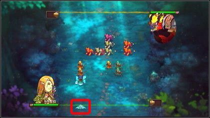 Na strzałce pod twoją linią znajduje się cyfra wskazująca ile ruchów pozostało ci w danej turze - Irollan (1) - Opis przejścia - Might & Magic: Clash of Heroes - PC - poradnik do gry