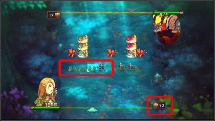 Gdy to zrobisz, jednostki zmienią się w blokadę, przez którą tylko ty możesz atakować - Irollan (1) - Opis przejścia - Might & Magic: Clash of Heroes - PC - poradnik do gry