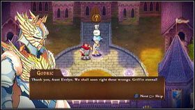 Po walce idź dalej na północ i porozmawiaj z Evelyn [1] - Holy Griffin Empire (2) - Opis przejścia - Might & Magic: Clash of Heroes - PC - poradnik do gry