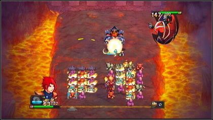 Po pierwszym ataku stwór przesunie się w prawo i stworzy przed sobą jedną wielką kulę - Sheogh (2) - Opis przejścia - Might & Magic: Clash of Heroes - PC - poradnik do gry