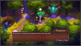 Gdy pokonasz już Sir Strata, zejdź na sam dół drzewa i idź kawałek na południe [M1 - Irollan - Zadania poboczne - Might & Magic: Clash of Heroes - PC - poradnik do gry