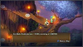 Po pokonaniu Sir Strata i wylądowaniu u podstawy drzewa, idź z powrotem na północ [1] - Irollan - Bitwy-zagadki - Might & Magic: Clash of Heroes - PC - poradnik do gry