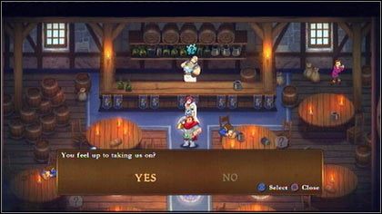 Pierwszą osobą, od której otrzymasz zagadki, jest karczmarz stojący za ladą [M2 - Holy Griffin Empire - Bitwy-zagadki - Might & Magic: Clash of Heroes - PC - poradnik do gry