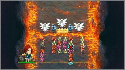 Na początku zlikwiduj czerwonego Rogatego emona po prawej - Sheogh - Bitwy-zagadki - Might & Magic: Clash of Heroes - PC - poradnik do gry