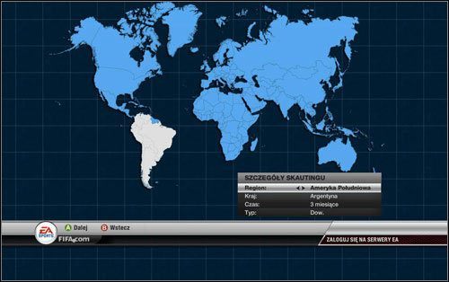 Poszukiwania możemy prowadzić w dowolnym miejscu na ziemi - z moich obserwacji wynika, że najlepszych zawodników najłatwiej wyłapać w Ameryce Południowej oraz na terenie Europy Wschodniej, z kolei Europa Zachodnia to prawdziwe zagłębie bramkarskich talentów - Skauting | Tryb kariery w FIFA 12 - FIFA 12 - poradnik do gry