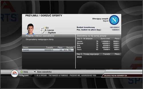 Negocjacje z chętnymi na naszych zawodników to ciężki kawałek chleba - Transfery | Tryb kariery w FIFA 12 - FIFA 12 - poradnik do gry