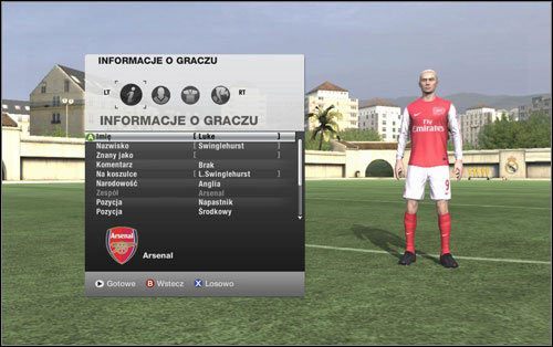 Jeśli zdecydujemy się na stworzenie własnego alter ego, trafiamy do rozbudowanego kreatora postaci - Tworzenie zawodnika | Zostań Gwiazdą w FIFA 12 - FIFA 12 - poradnik do gry