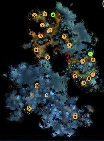 1 - ślepa kapłanka (podnosi przeznaczenie bohatera o 5 w czasie następnej bitwy - 1 misja - mapy | Kampania Przystani w Might & Magic Heroes VI - Might & Magic: Heroes VI - poradnik do gry