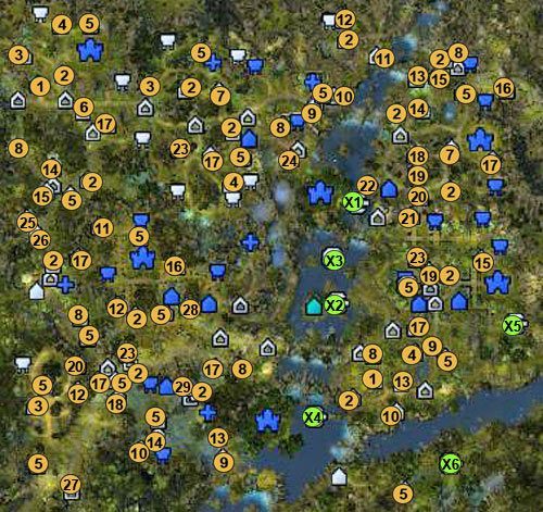 1 - obserwatorium (odsłania pobliski obszar) - 3 misja - mapy | Kampania Przystani w Might & Magic Heroes VI - Might & Magic: Heroes VI - poradnik do gry