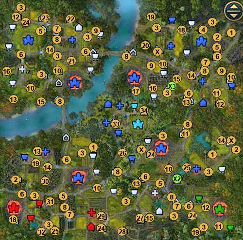 1 - kryształ objawienia (daje bohaterowi +1 do obrony przed magią na stałe - 4 misja - mapy | Kampania Przystani w Might & Magic Heroes VI - Might & Magic: Heroes VI - poradnik do gry