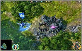 Jaskini nie da się nie zauważyć. - 1 misja - Wściekłość i grząskość | Kampania Świątyni w Might & Magic Heroes VI - Might & Magic: Heroes VI - poradnik do gry