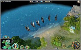 Z tą flotą nie mamy żadnych szans. - 3 misja - Fala mętna od krwi | Kampania Świątyni w Might & Magic Heroes VI - Might & Magic: Heroes VI - poradnik do gry