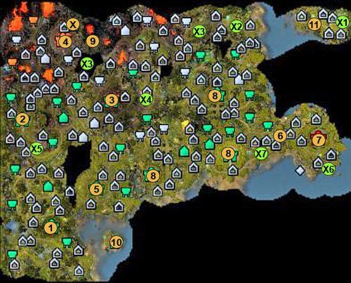 1 - lokacja startowa - 4 misja - mapy | Kampania Świątyni w Might & Magic Heroes VI - Might & Magic: Heroes VI - poradnik do gry