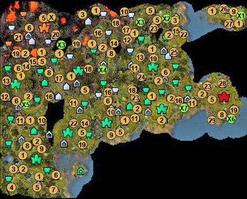 1 - kamień oświecenia (daje bohaterowi 2500 XP - 4 misja - mapy | Kampania Świątyni w Might & Magic Heroes VI - Might & Magic: Heroes VI - poradnik do gry