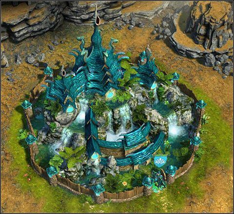 Świątynia nawet z pustyni potrafi zrobić urokliwą krainę. - Rozwój miasta w Might & Magic Heroes VI | Świątynia - Might & Magic: Heroes VI - poradnik do gry