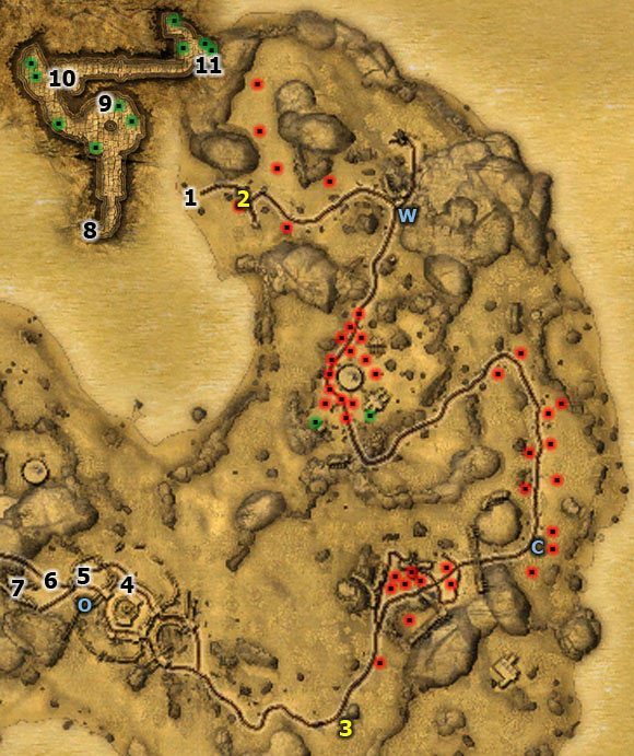 Po znalezieniu się w [1] udaj się do teleportera [2] (Wybrzeże Sauwok) i oznacz go na mapie - Igła w stogu siana - Two Worlds II: Pirates of The Flying Fortress - poradnik do gry