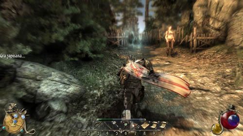 Jeśli nie zrobiłeś tego wcześniej, nie będziesz mógł przeszukać skrzynki obok Maren (choć po wykonaniu zadania [33-G] Intryga kochanków (2/2) będzie to możliwe) - I stańcie dookoła trumny - Two Worlds II: Pirates of The Flying Fortress - poradnik do gry