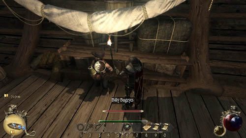 W tym celu udaj się do teleportera w [1] i przenieś się na wyspę do [2] - Szklany słój - Two Worlds II: Pirates of The Flying Fortress - poradnik do gry