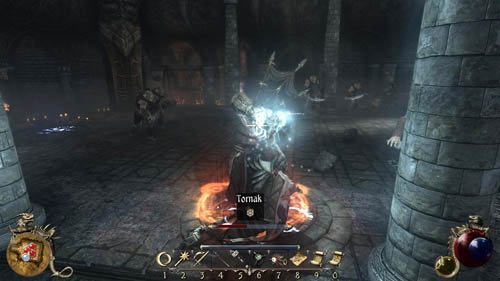 Ostatni etap walki będzie polegał na pokonaniu Tornaka, który przemienił się w wielkiego, silnego i niezwykle wytrzymałego demona - Intryga kochanków (2/2) - Two Worlds II: Pirates of The Flying Fortress - poradnik do gry