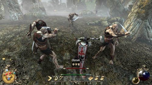 Twoim zadaniem jest pokonanie trzech grup Olorumów, którzy będą wyskakiwali z ziemi - Pracownia - Two Worlds II: Pirates of The Flying Fortress - poradnik do gry