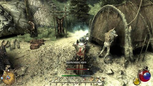 Czas na ostanie polecenie - niech Varn wykopie dół, a gdy to zrobi, nagrodź go świeżym mięsem - Varn przewodnik - Two Worlds II: Pirates of The Flying Fortress - poradnik do gry