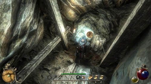 To jednak nie koniec zadania, bo musisz się jeszcze wydostać z jaskini - Wszyscy jesteśmy z tej samej gliny - Two Worlds II: Pirates of The Flying Fortress - poradnik do gry