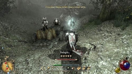 Po pozbyciu się przeciwników przeszukaj ciało człowieka leżącego obok wozu, następnie ciała kolejnych zwierząt, a na końcu przeszukaj skrzynię na wozie - Niespokojny duch - Two Worlds II: Pirates of The Flying Fortress - poradnik do gry