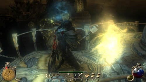 Jeszcze nie biegnij do bramy w [4], tylko skieruj się w prawo, na niższą platformę - Nieświadomość- Atelofobia - Two Worlds II: Pirates of The Flying Fortress - poradnik do gry