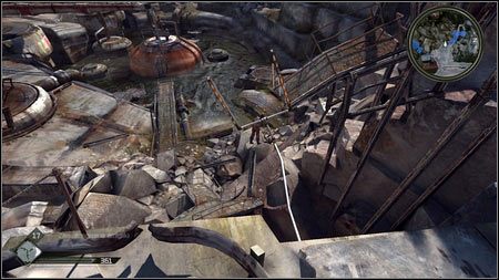 Twój bohater powinien przelecieć przez kierownicę, trafiając do bramki - Kopy na bramkę w Rage 1 - Rage - poradnik do gry