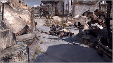 Stalowy chodnik zaprowadzi cię w dół doliny, gdzie zostaniesz zaatakowany przez rabusiów - Prolog | Opis przejścia Rage 1 - Rage - poradnik do gry