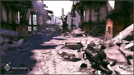 Idąc dalej prosto, zostaniesz zaatakowany przez kolejnego wroga - Wyeliminuj bandytów | Opis przejścia Rage 1 - Rage - poradnik do gry