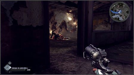 Po dotarciu do budynku kucnij i powoli wejdź do środka - Gdzie jest Juno / Naprawa wieży radiowej | Opis przejścia Rage 1 - Rage - poradnik do gry