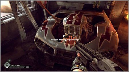 Po ich zebraniu, wróć do wspomnianego wcześniej korytarza i idź dalej prosto - Brakujące części / Znajdź części buggy (2) | Opis przejścia Rage 1 - Rage - poradnik do gry