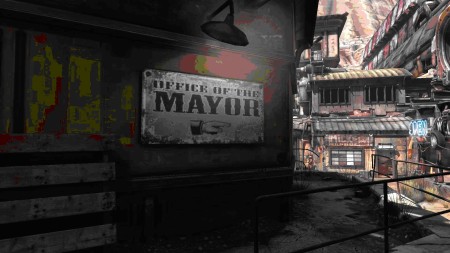 Zaraz na początku skieruj się do biura burmistrza, które znajdziesz z prawej strony - Wiadomość Dana | Opis przejścia Rage 1 - Rage - poradnik do gry