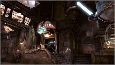 Udaj się wtedy do baru (na lewo od wejścia do miasta) i porozmawiaj z barmanką - Oferta Sally | Opis przejścia Rage 1 - Rage - poradnik do gry