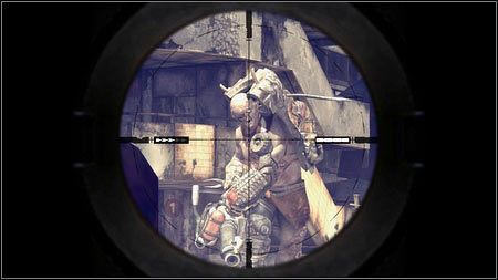 Gdy zabijesz kilku z nich, na scenę wkroczy większy stwór z wyrzutnią rakiet - Ulepszenie Defibrylatora (1) | Opis przejścia Rage 1 - Rage - poradnik do gry