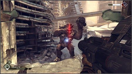 Twój przeciwnik posiada dwa rodzaje ataków, które stosuje na zmianę - Ulepszenie Defibrylatora (2) | Opis przejścia Rage 1 - Rage - poradnik do gry