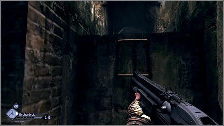 Korytarz zaprowadzi cię do drabiny prowadzącej na wyższe piętro - Władca studni / Przejęta studnia | Opis przejścia Rage 1 - Rage - poradnik do gry