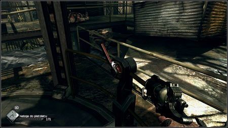 Gdy będziesz już miał przedmiot, użyj dźwignię z prawej i wjedź razem z platformą na górę - Władca studni / Przejęta studnia | Opis przejścia Rage 1 - Rage - poradnik do gry